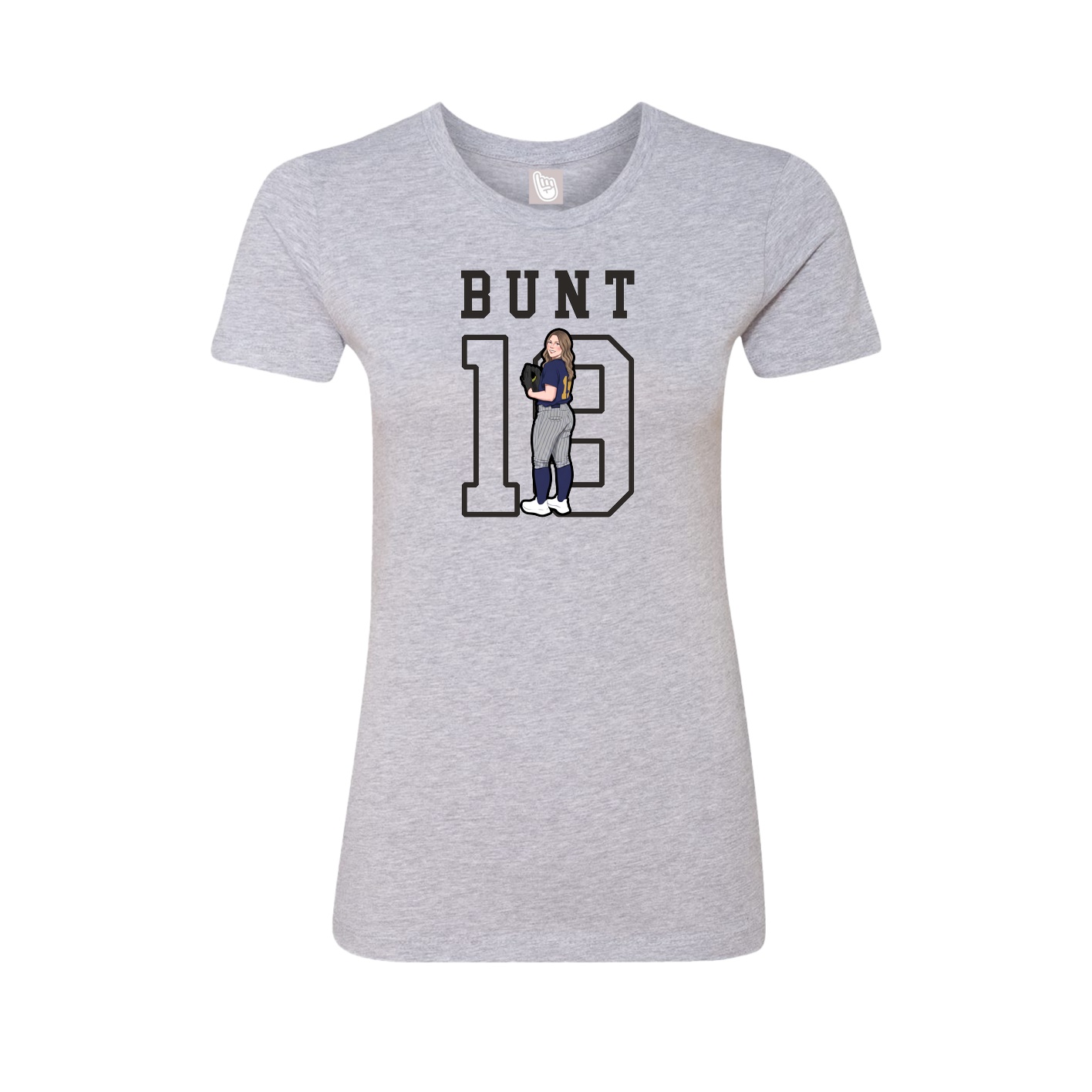 Fitted Women's Tee — Shirsey in Grey