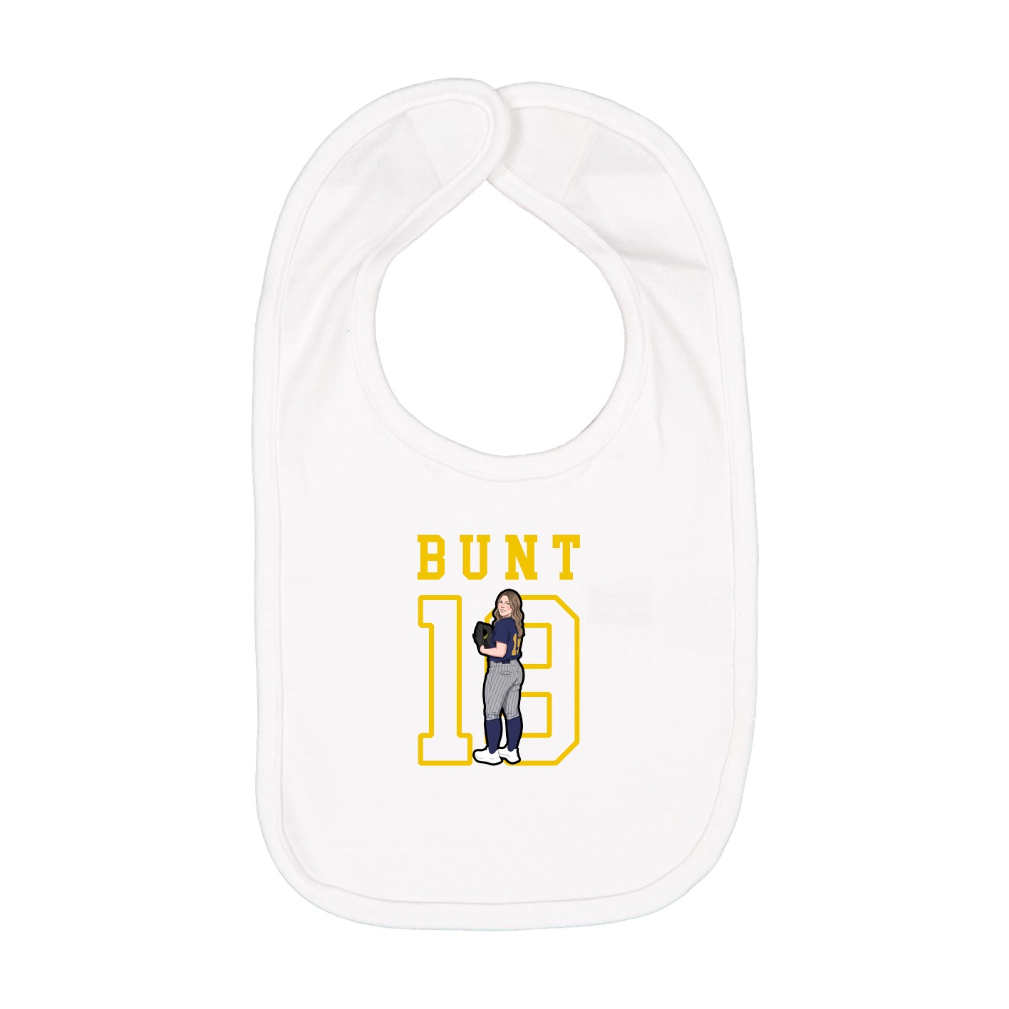 Infant Bib — Shirsey in White