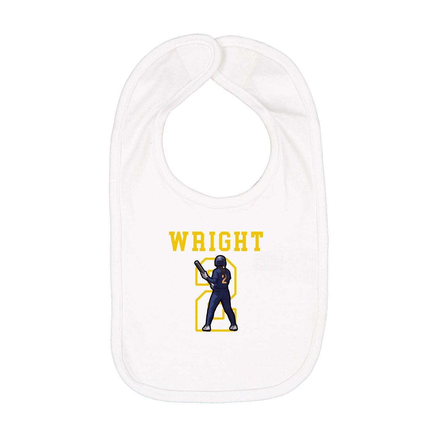 Infant Bib — Shirsey in White