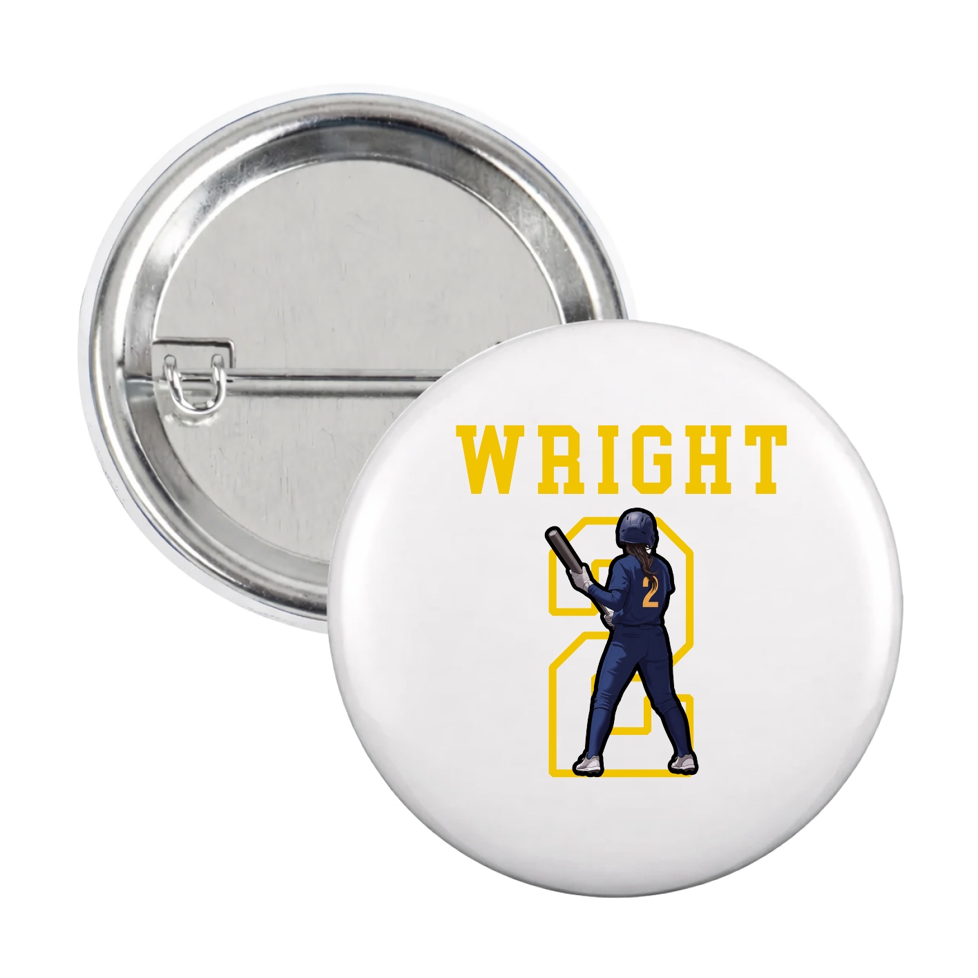 Game Day Button — Shirsey in White