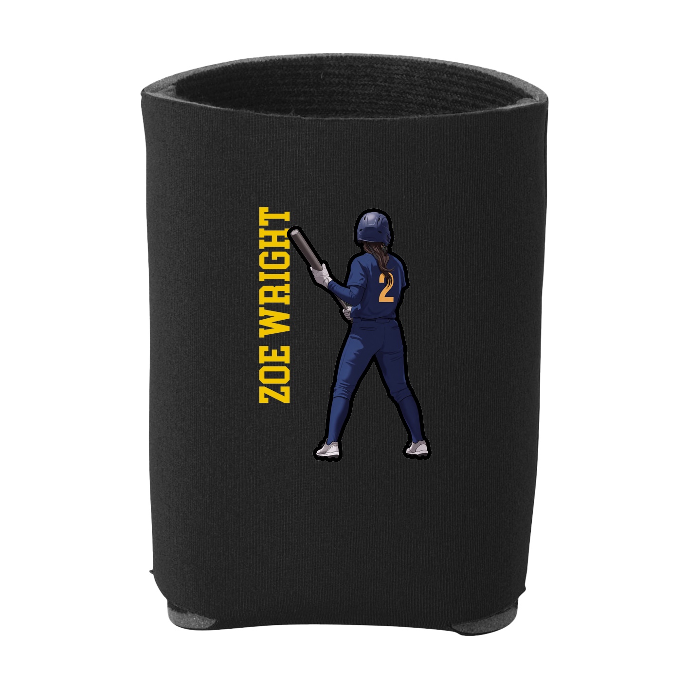 Can Holder — Name Vertical in Black