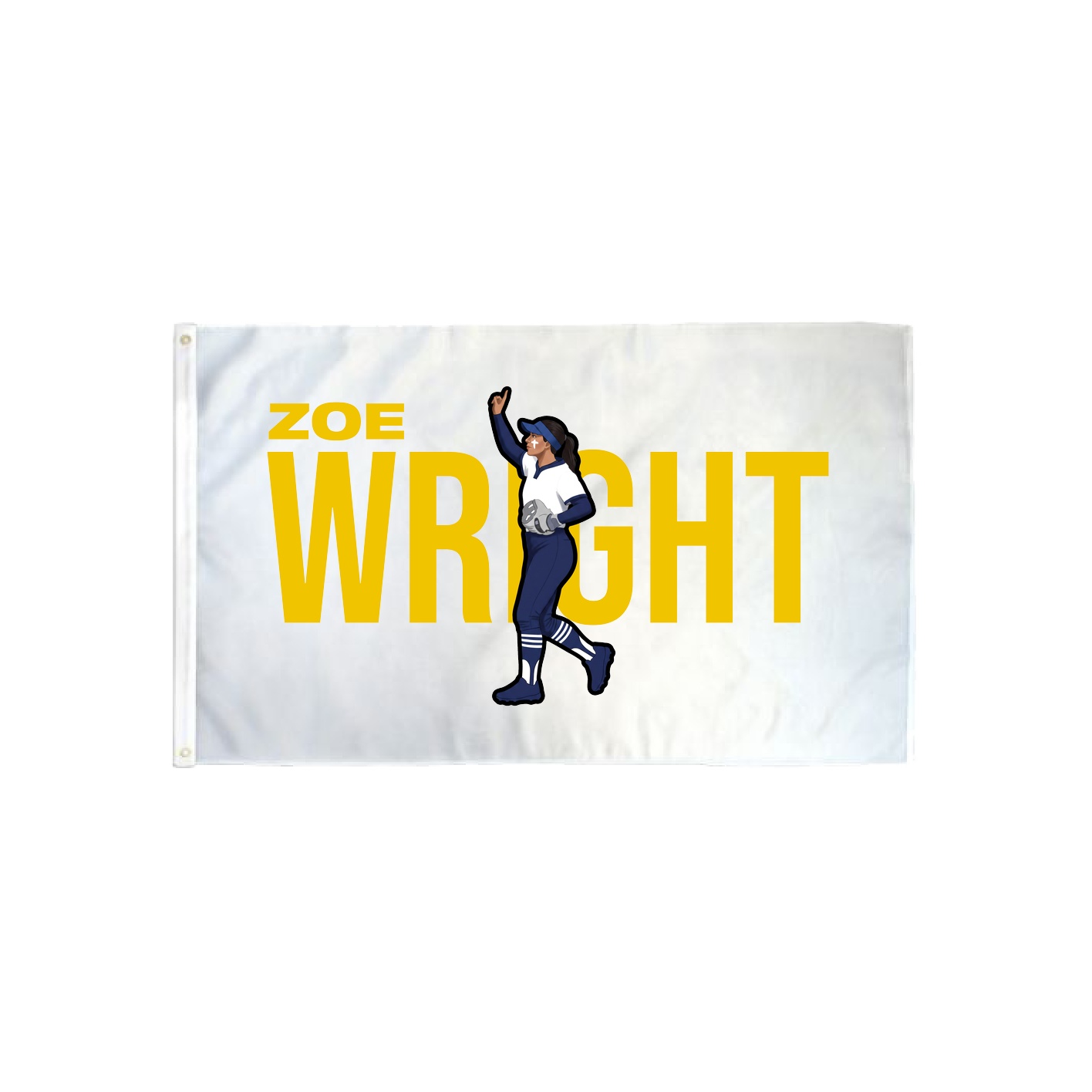 3x5 Flag — Player Name in Classic