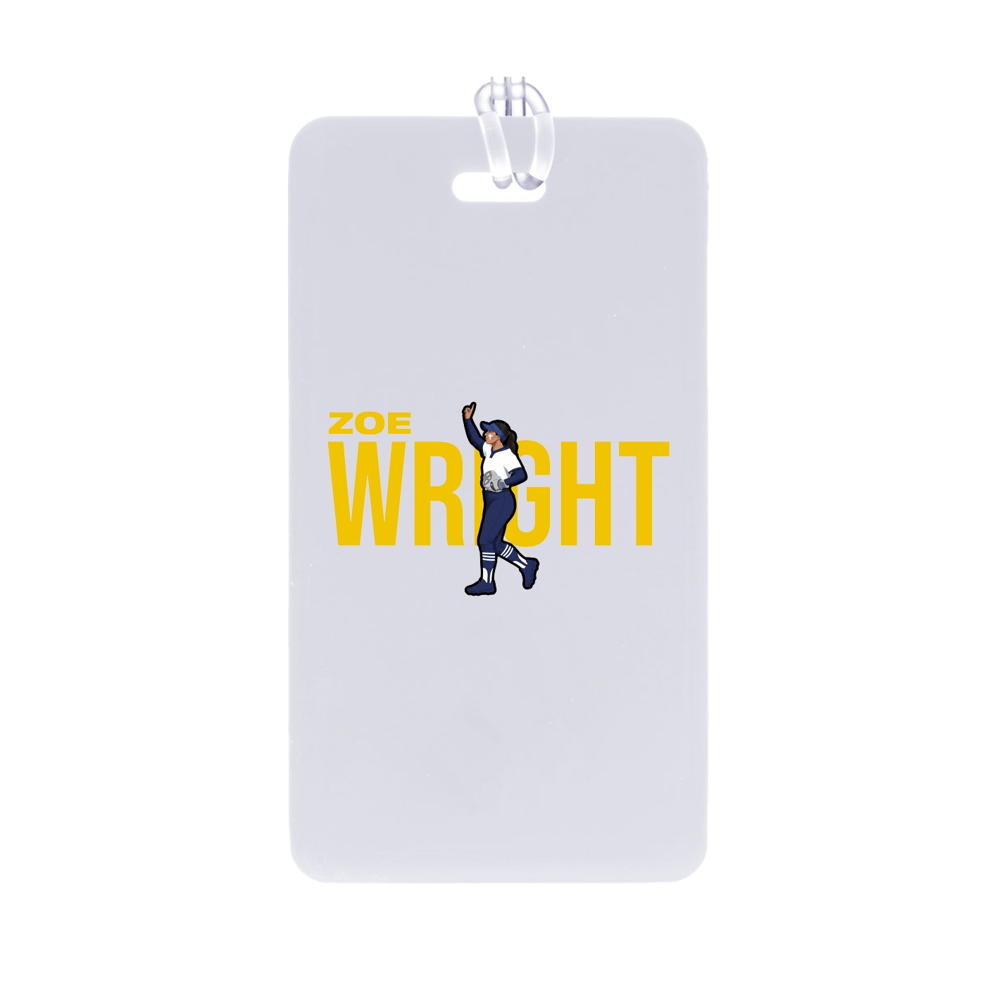 Bag Tag — Player Name in Classic