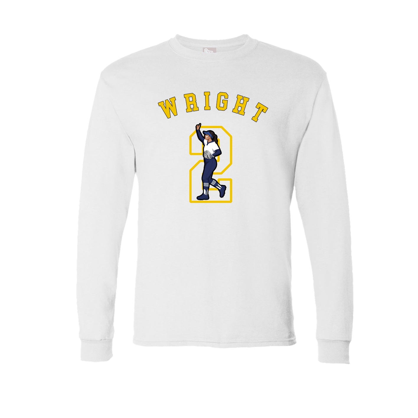 Long Sleeve Tee — Shirsey Arch in White