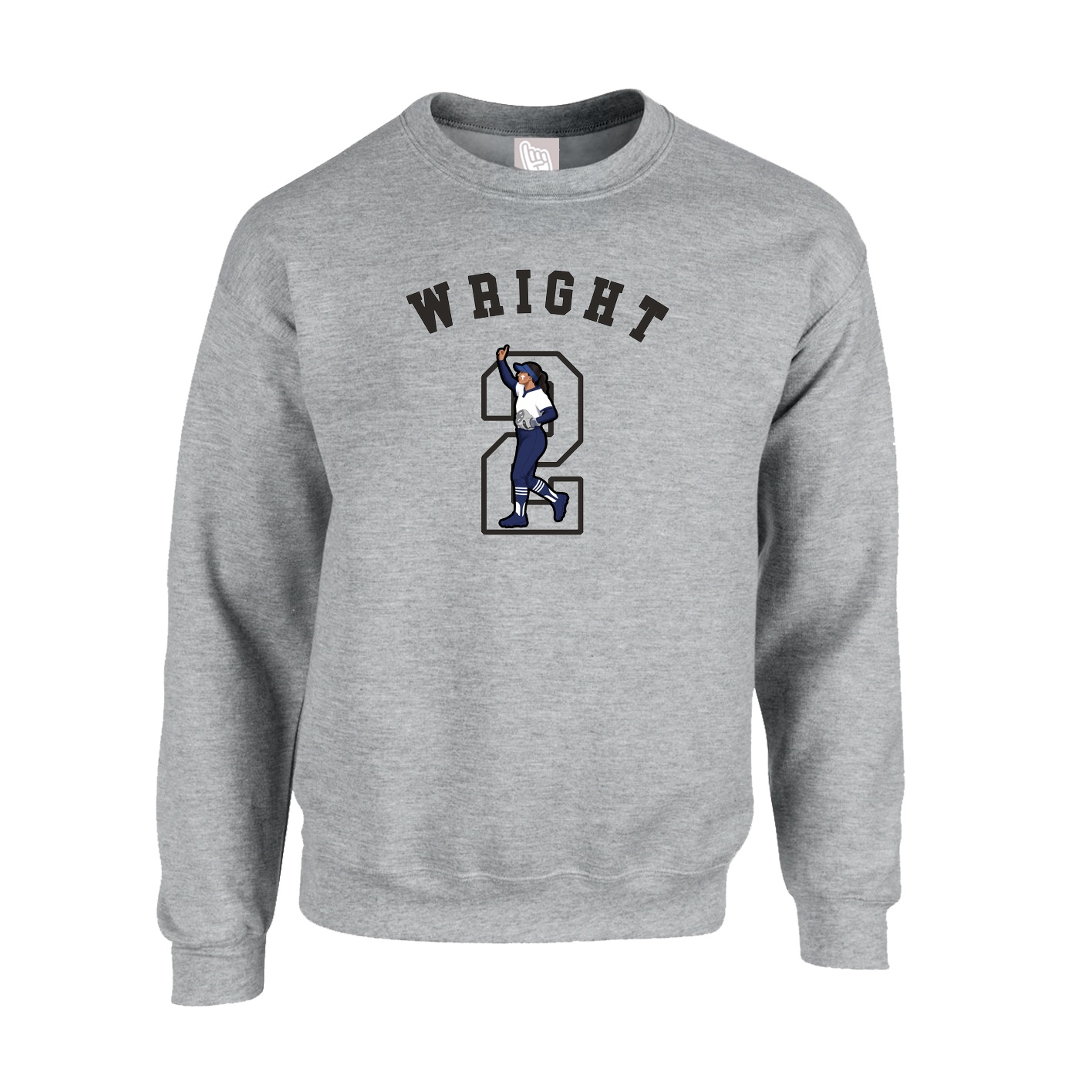 Fleece Crew — Shirsey Arch in Grey