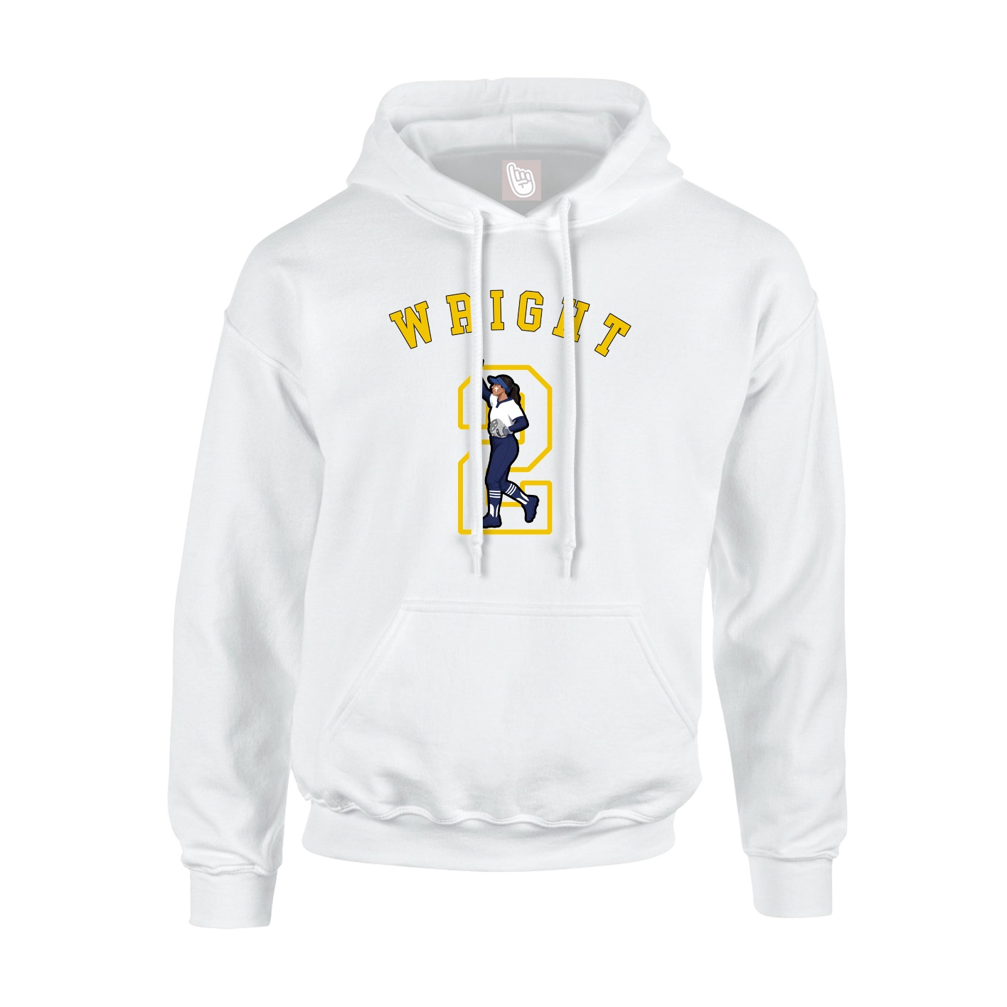 Youth Hoodie — Shirsey Arch in White