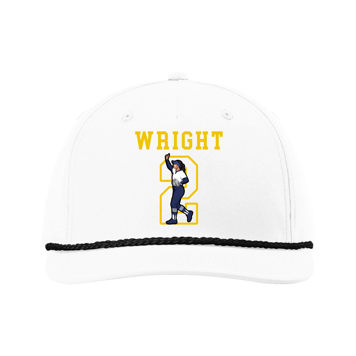 Five-Panel Classic Rope Cap — Shirsey in White