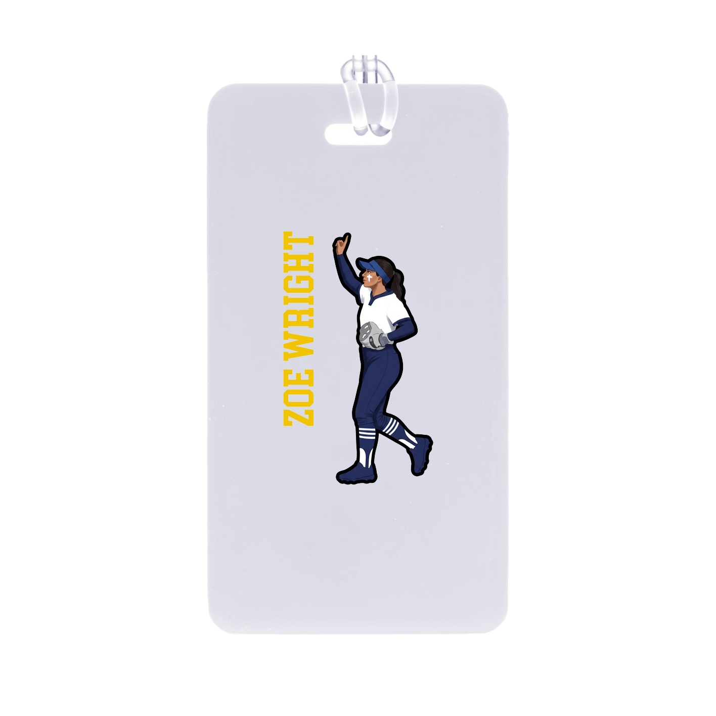 Bag Tag — Name Vertical in Classic