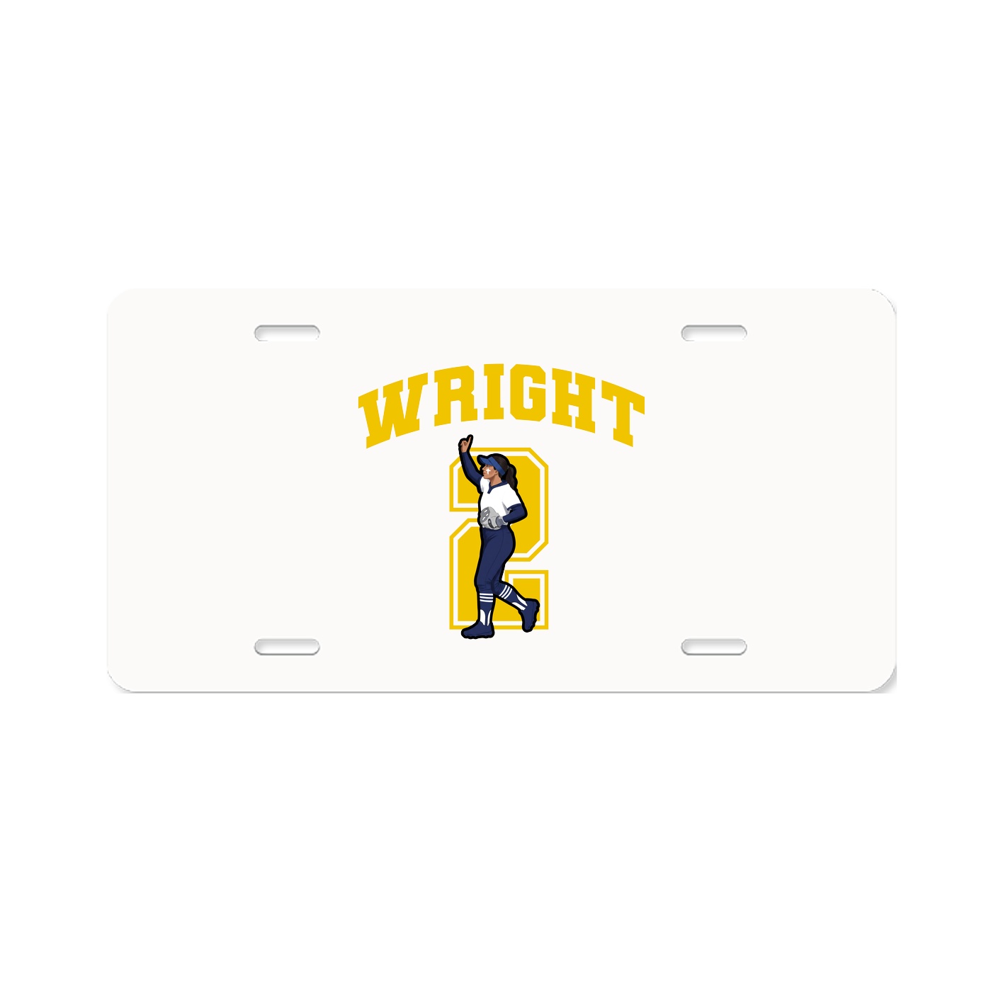License Plate — Number in Classic