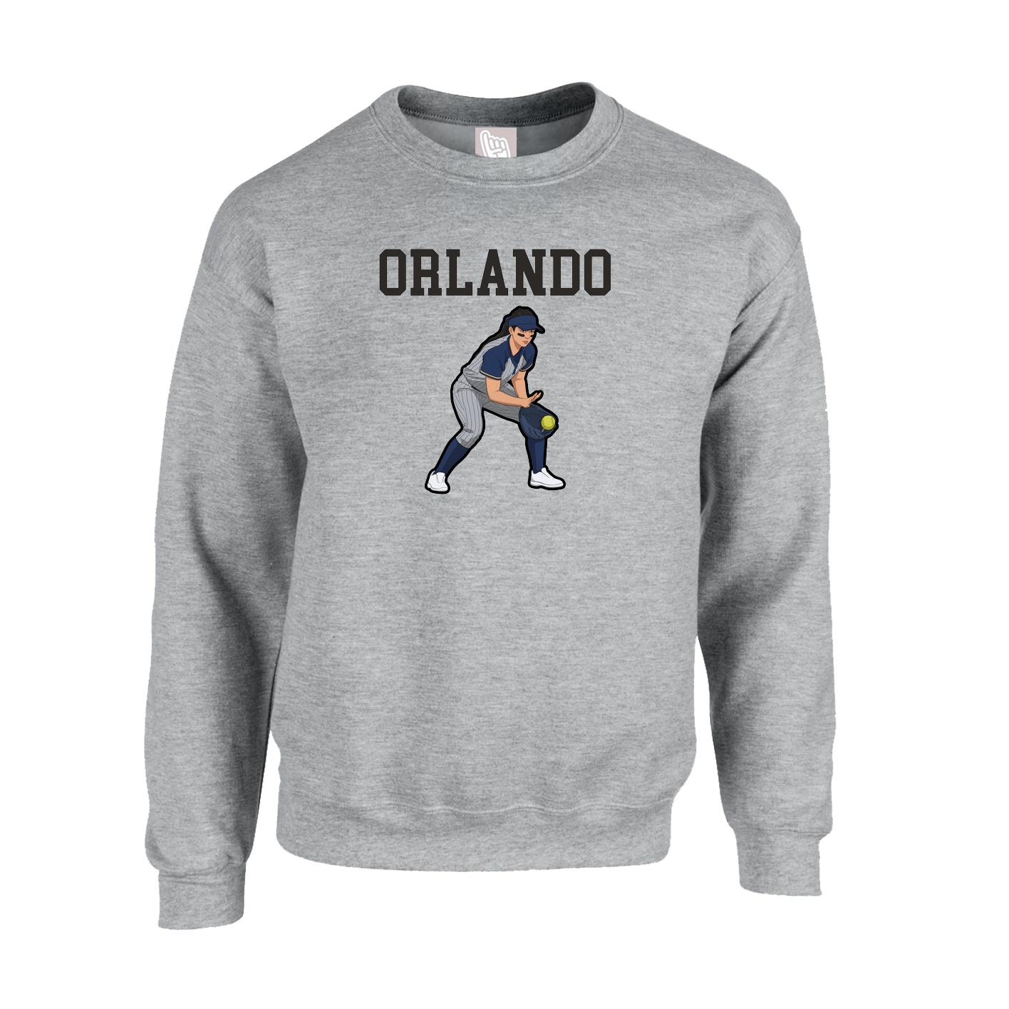 Fleece Crew — Shirsey in Grey