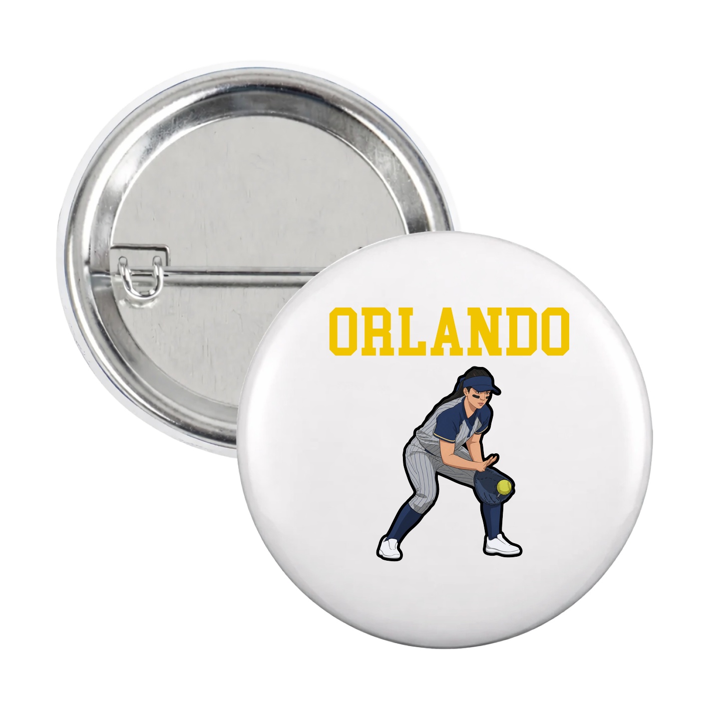 Game Day Button — Shirsey in White