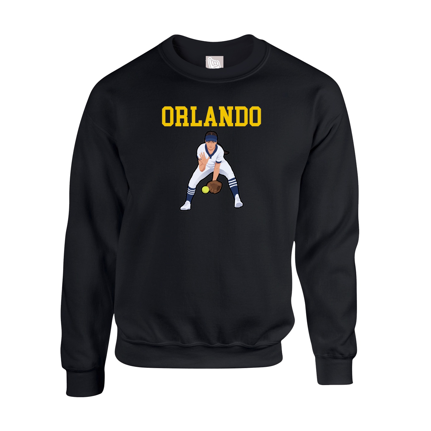 Fleece Crew — Shirsey in Black