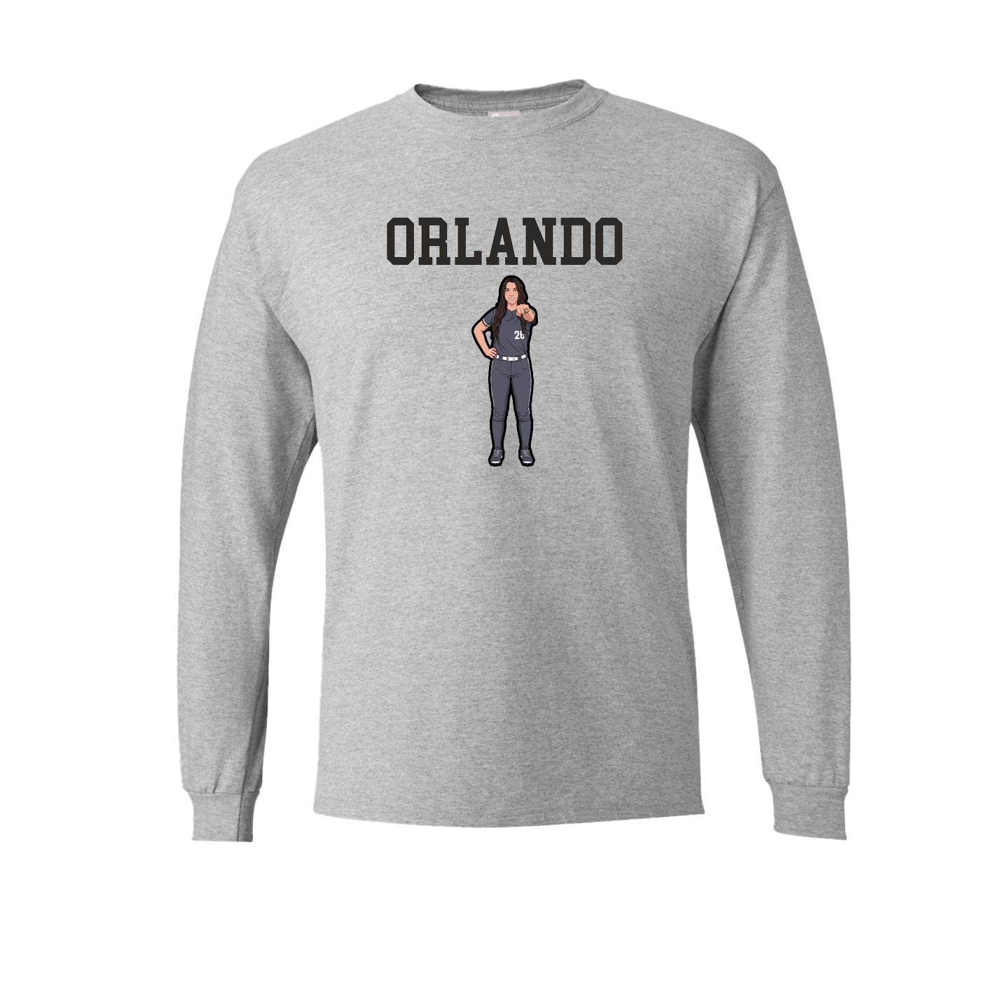 Long Sleeve Tee — Shirsey in Grey