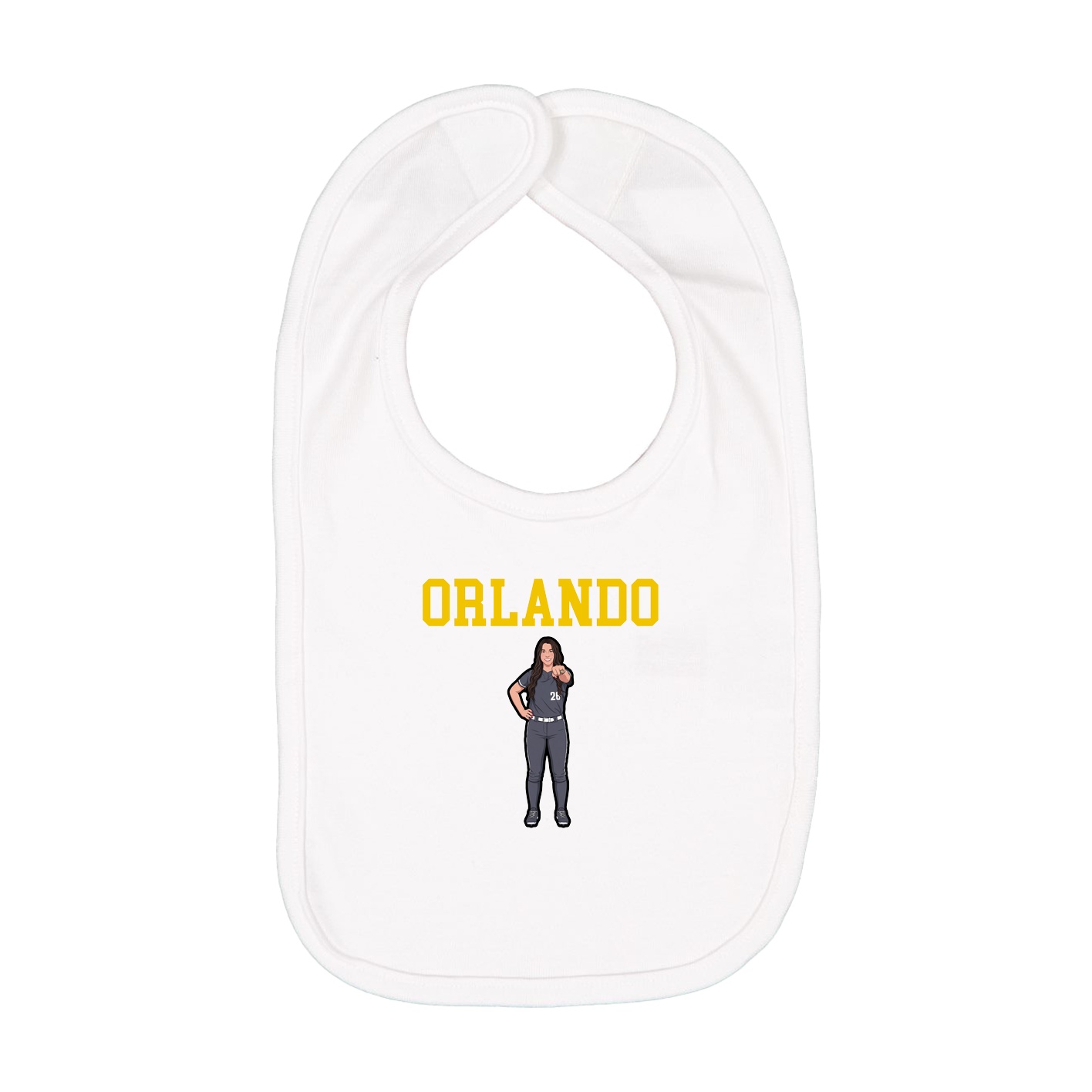 Infant Bib — Shirsey in White