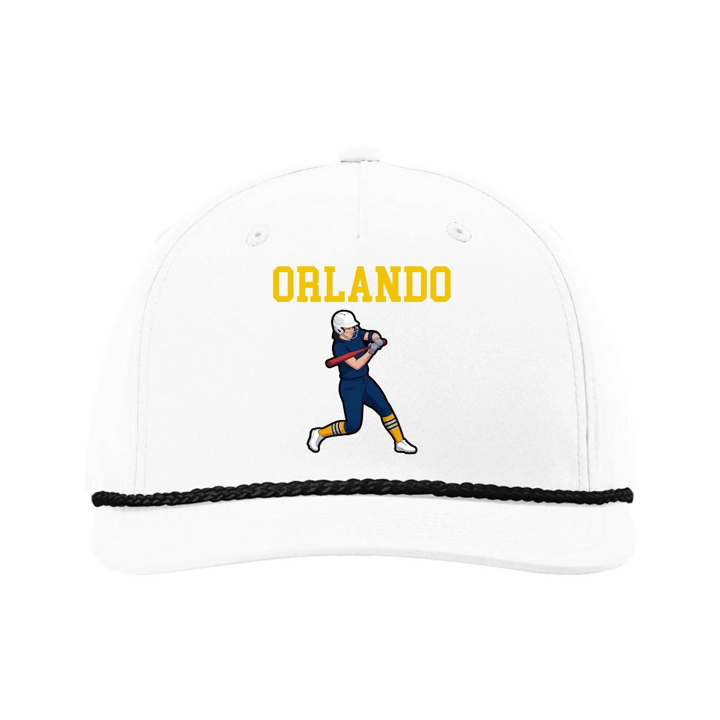 Five-Panel Classic Rope Cap — Shirsey in White