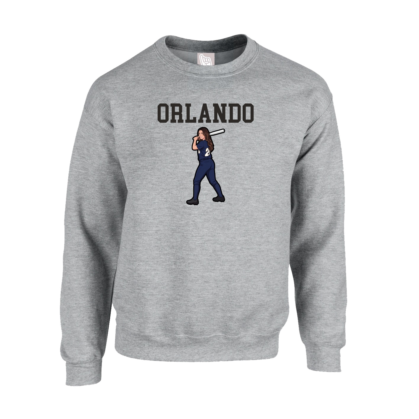 Fleece Crew — Shirsey in Grey