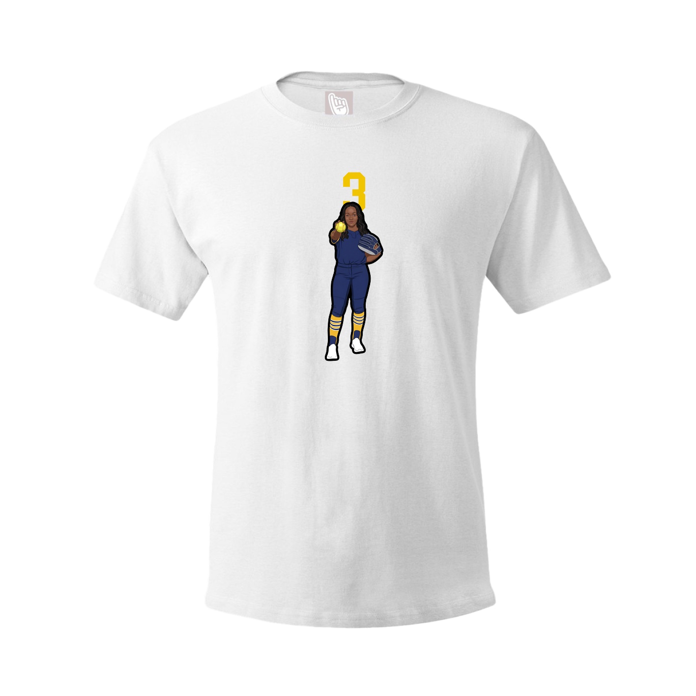 Tee — Number Top in White