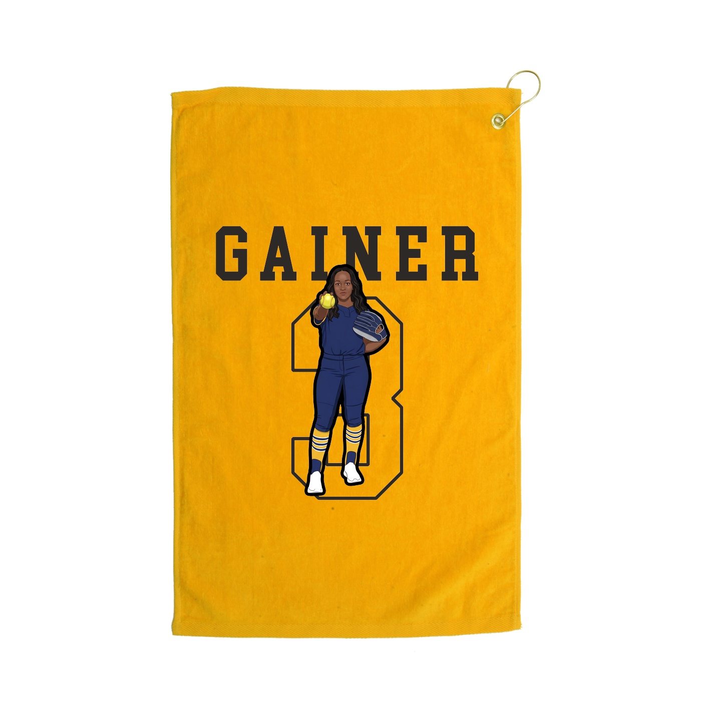 Golf Towel — Shirsey in Gold