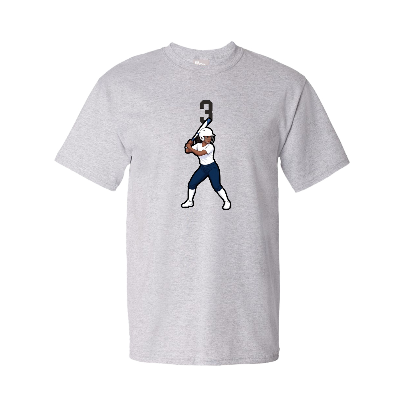 Tee — Number Top in Grey