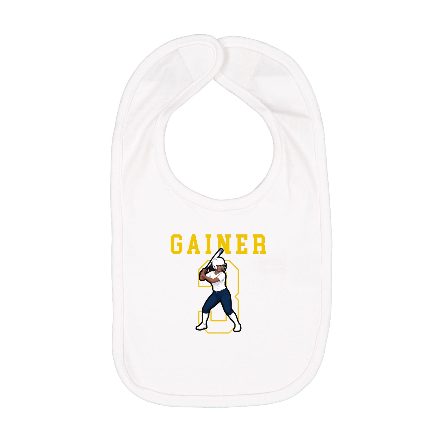 Infant Bib — Shirsey in White