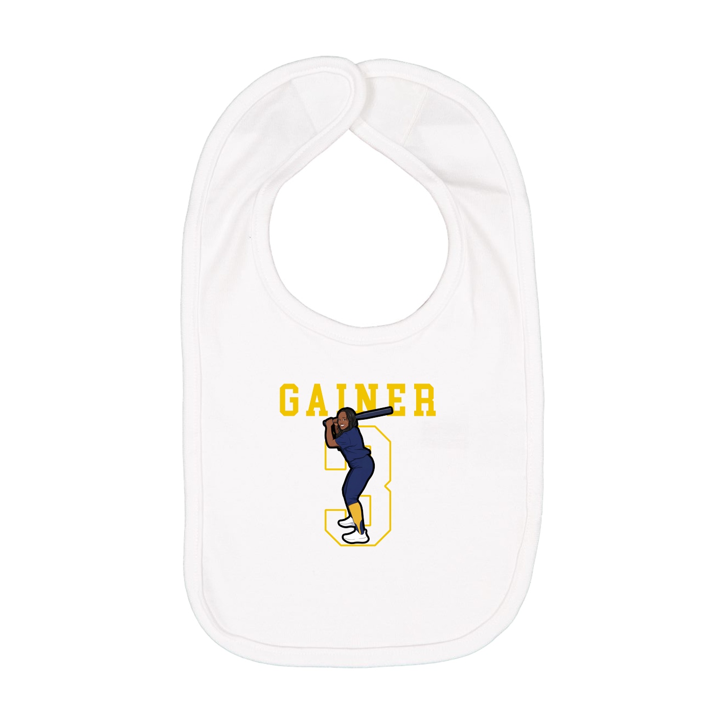 Infant Bib — Shirsey in White