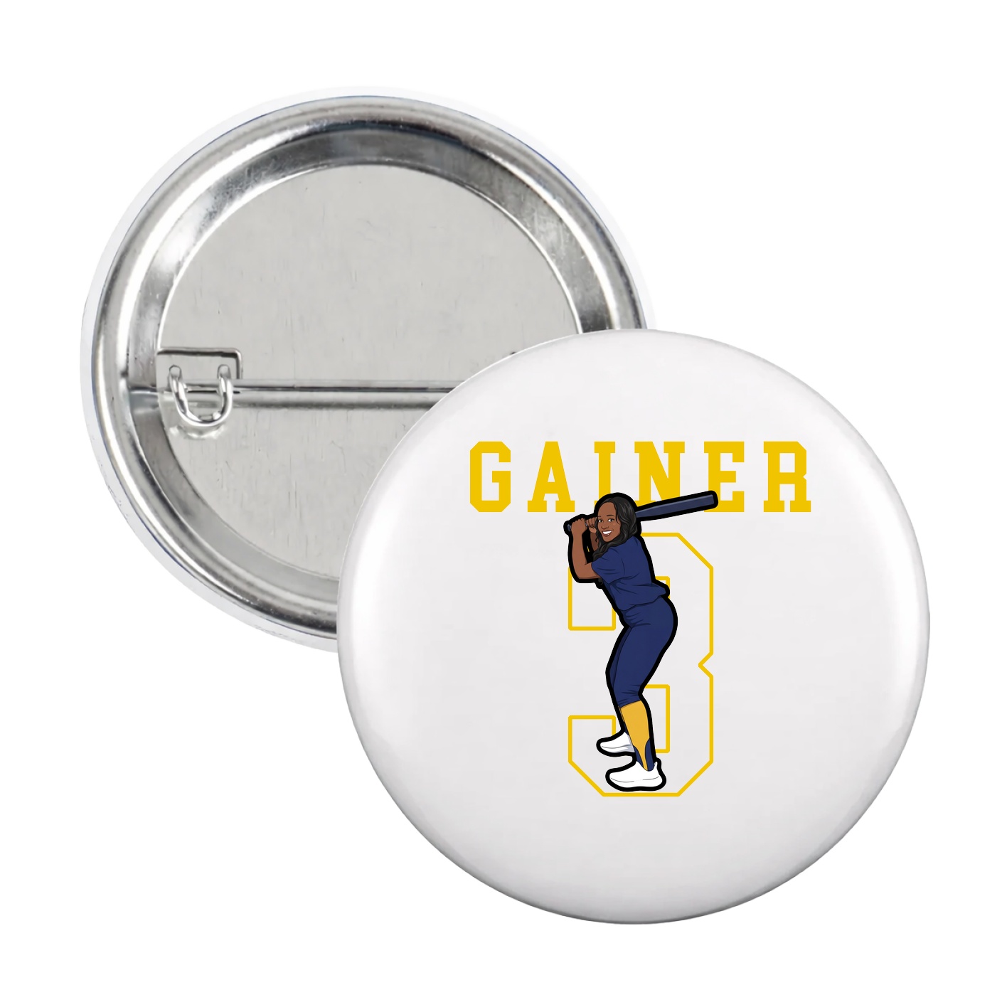 Game Day Button — Shirsey in White