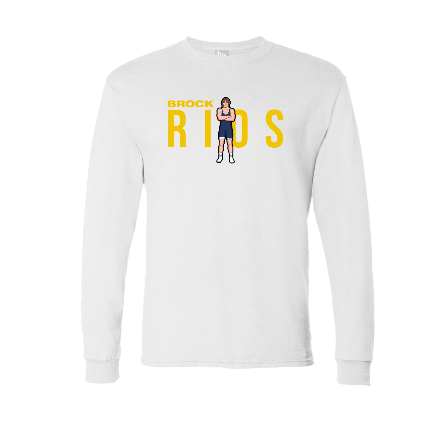 Long Sleeve Tee — Player Name in White