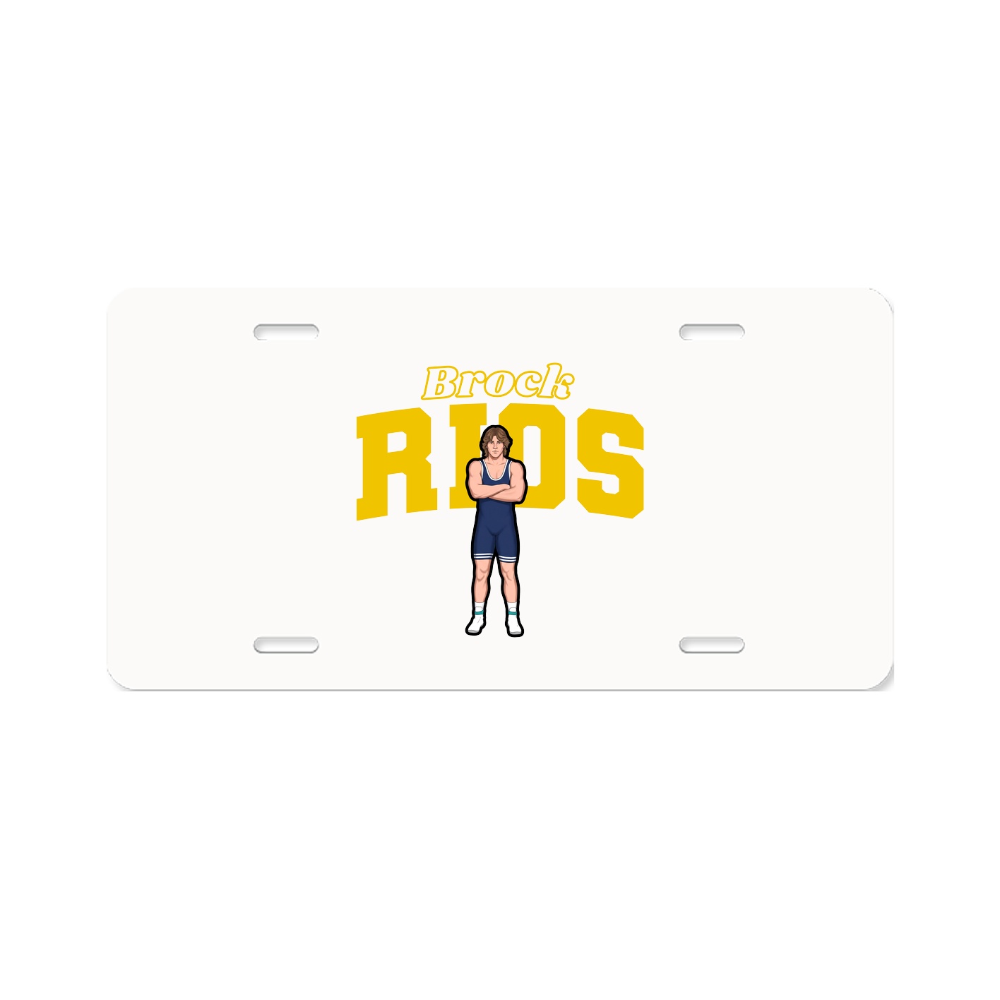 License Plate — Name Arch in Classic