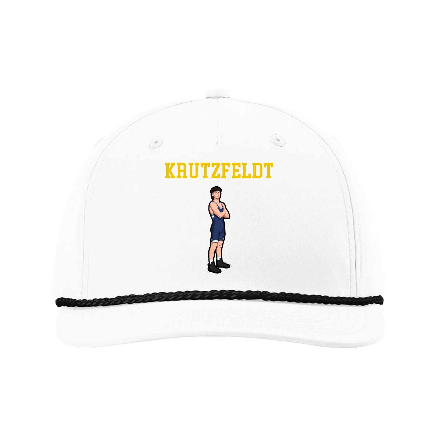 Five-Panel Classic Rope Cap — Shirsey in White