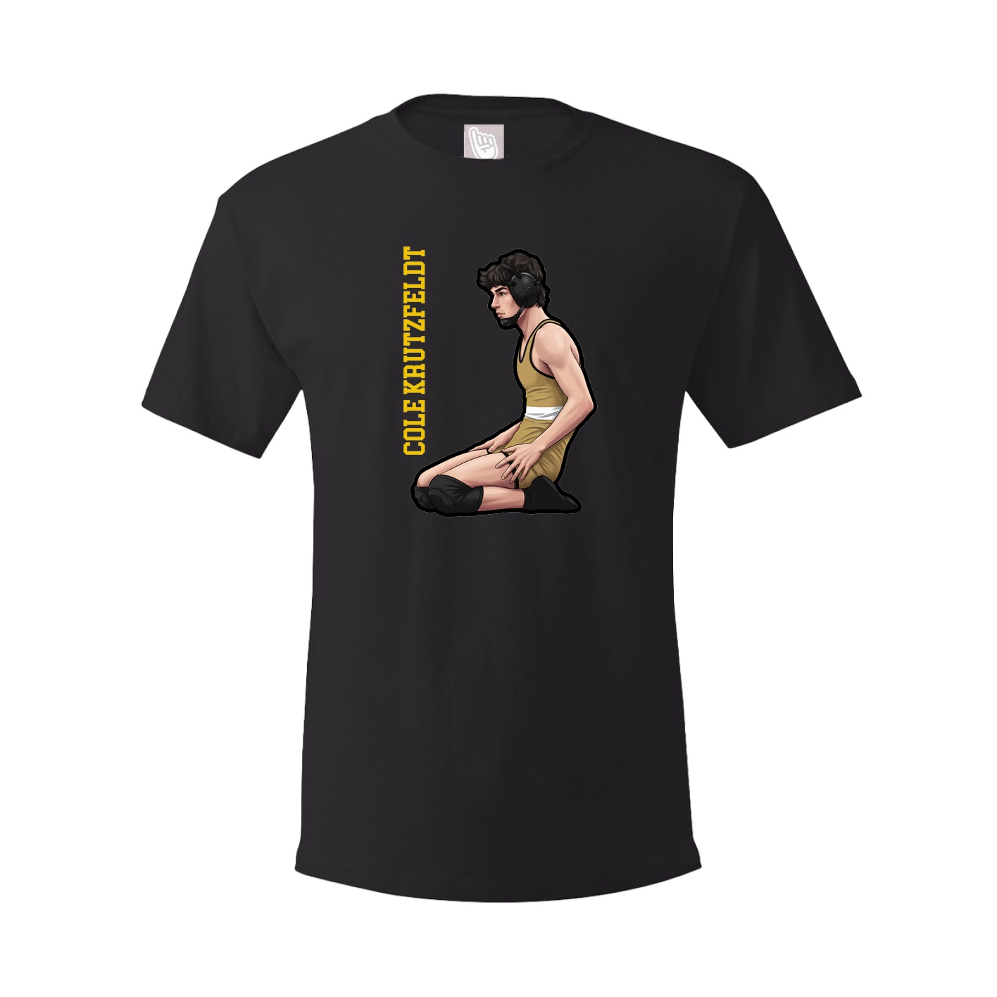 Tee — Name Vertical in Black