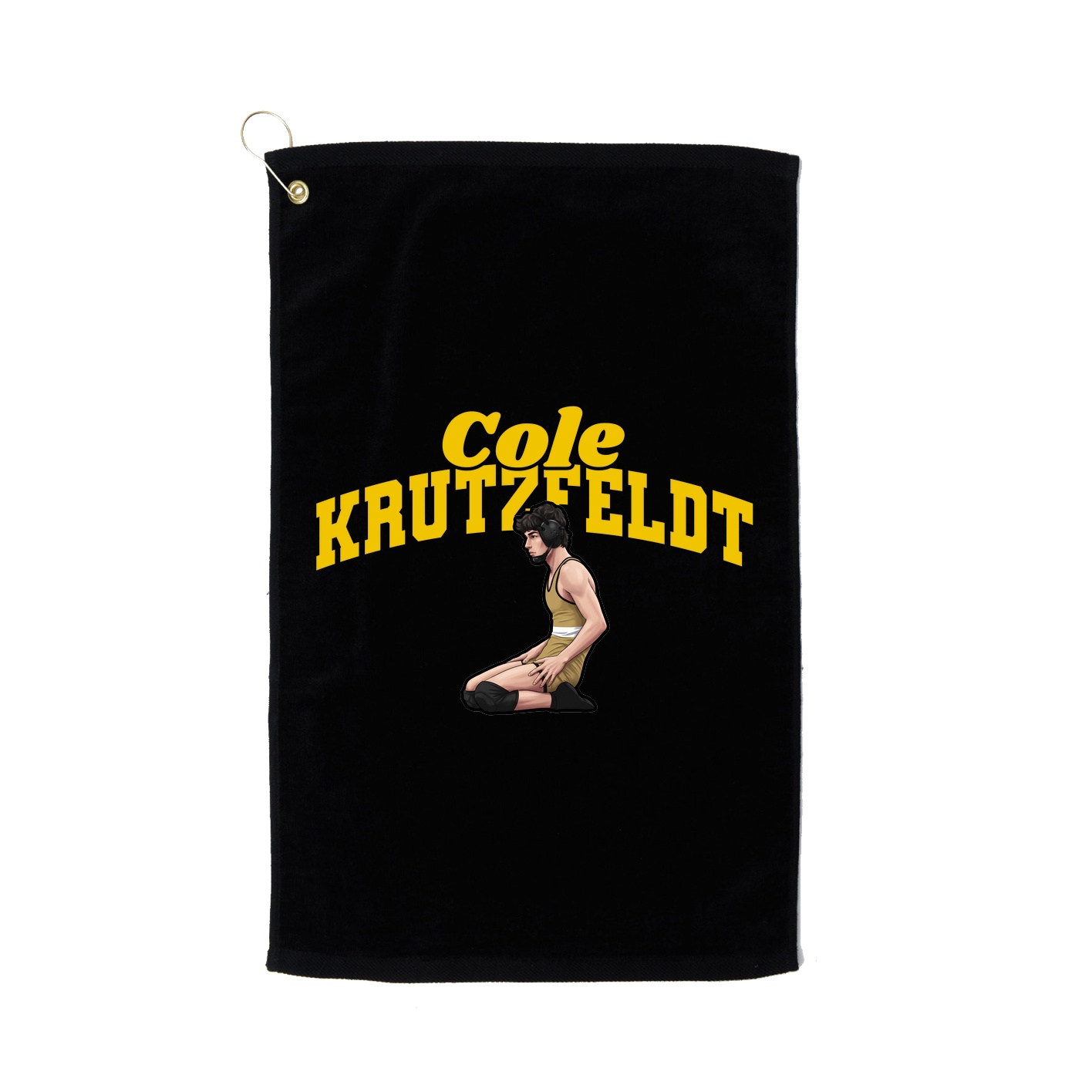 Golf Towel — Signature Arch in Black