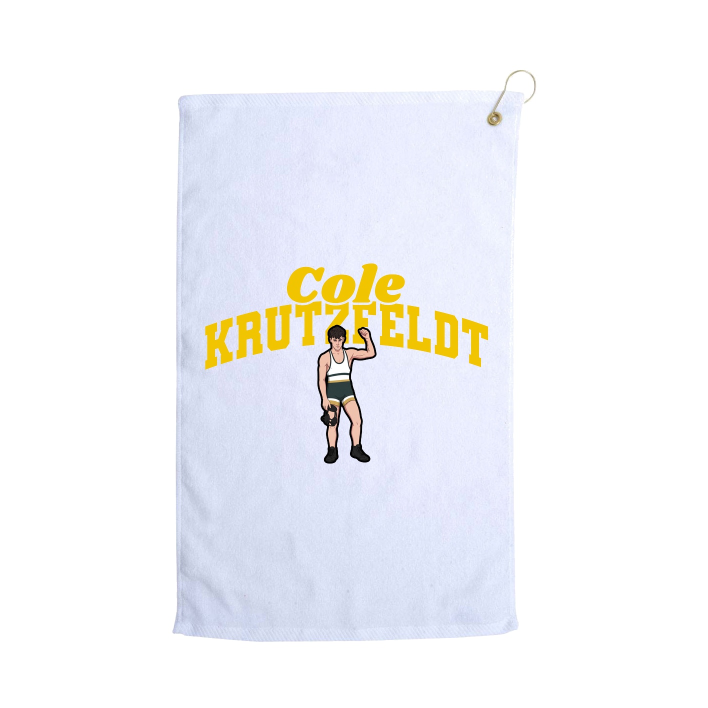 Golf Towel — Signature Arch in White