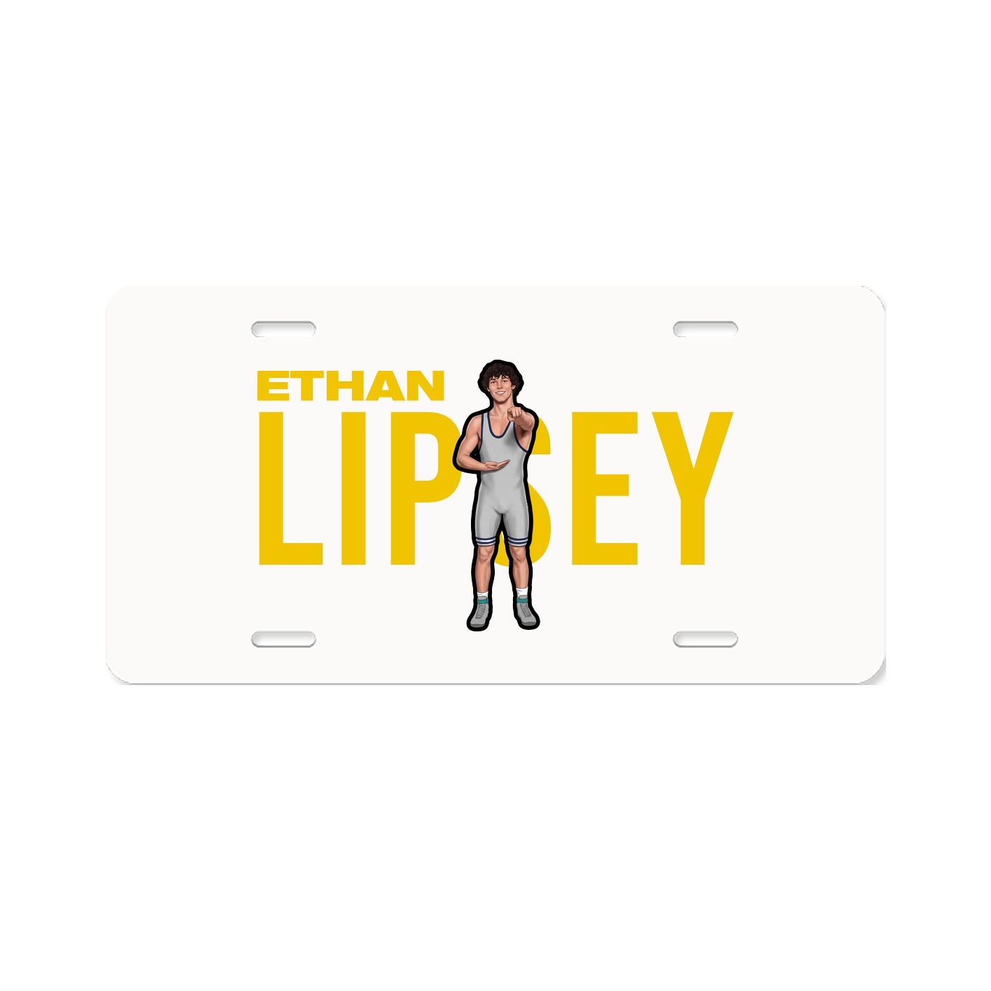 License Plate — Player Name in Classic