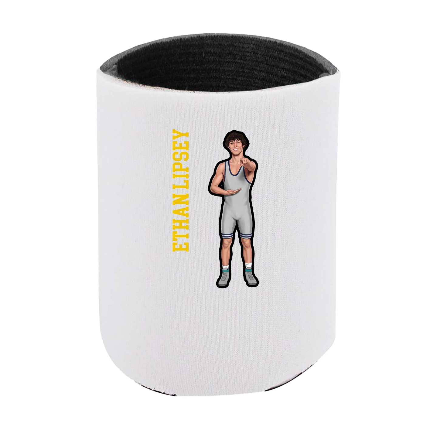 Can Holder — Name Vertical in White