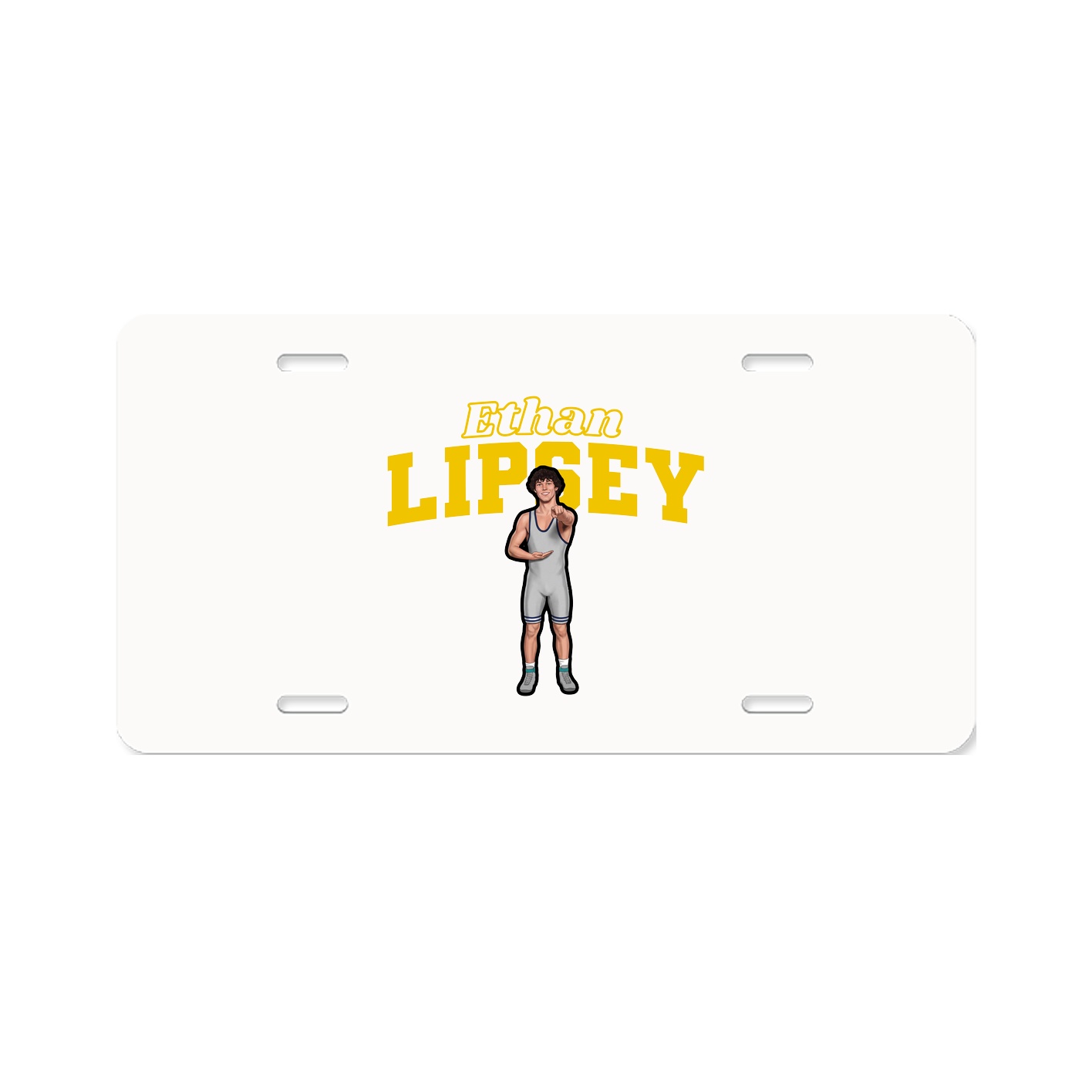 License Plate — Name Arch in Classic