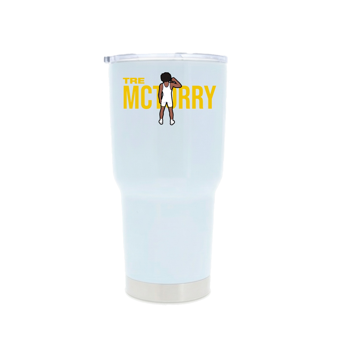 30oz Stainless Steel Tumbler — Player Name in White