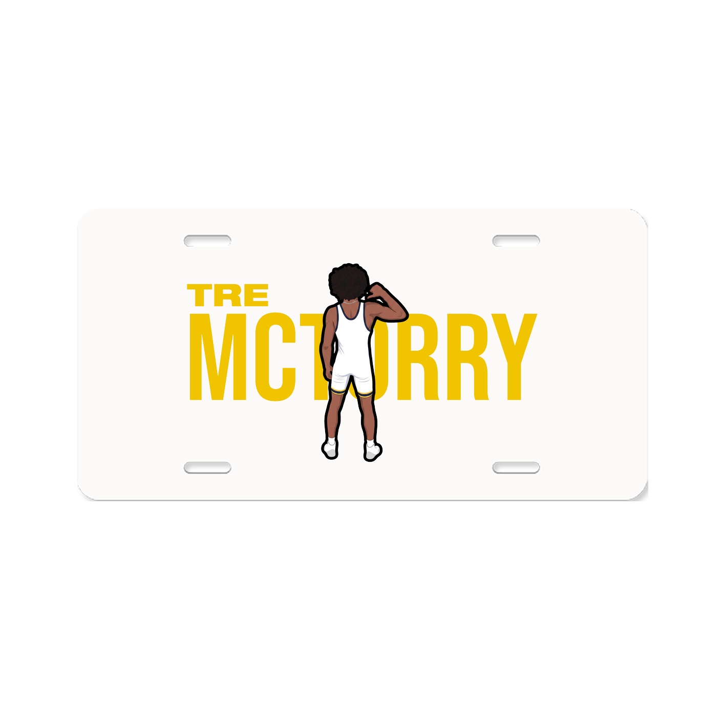 License Plate — Player Name in Classic