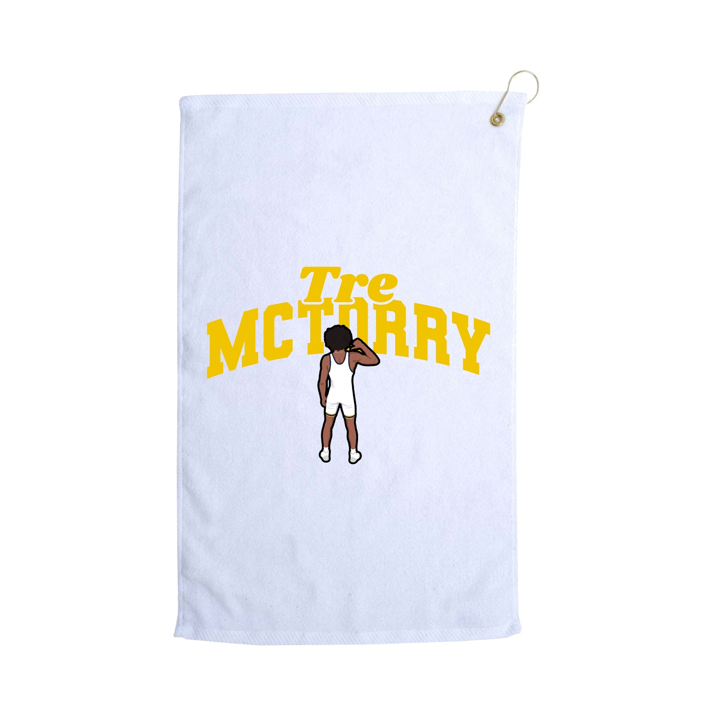 Golf Towel — Signature Arch in White