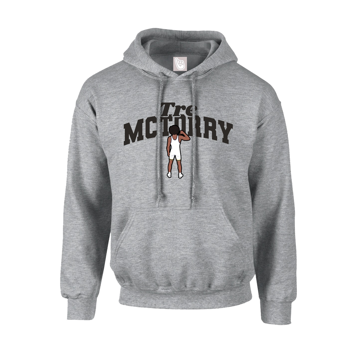 Hoodie — Signature Arch in Grey