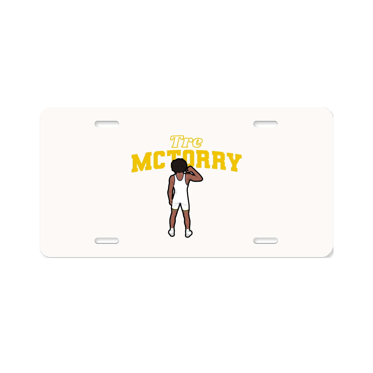 License Plate — Name Arch in Classic
