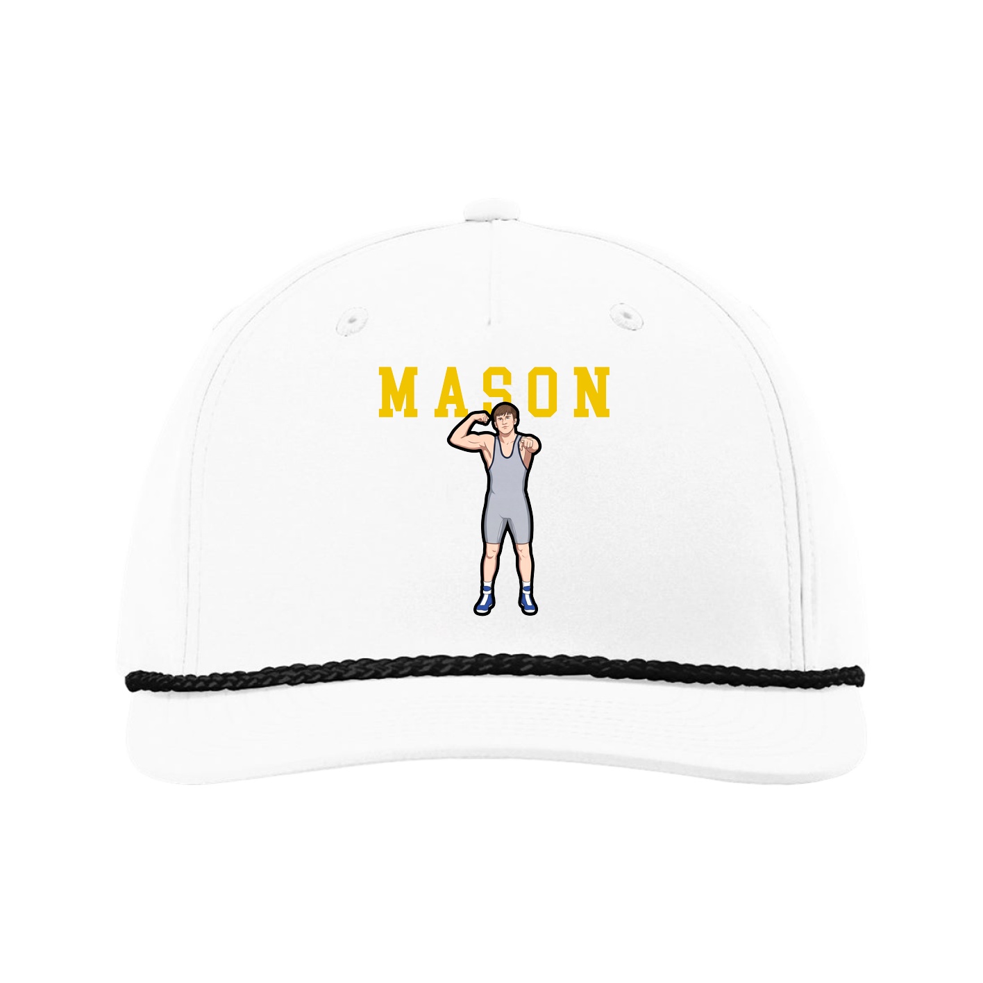 Five-Panel Classic Rope Cap — Shirsey in White