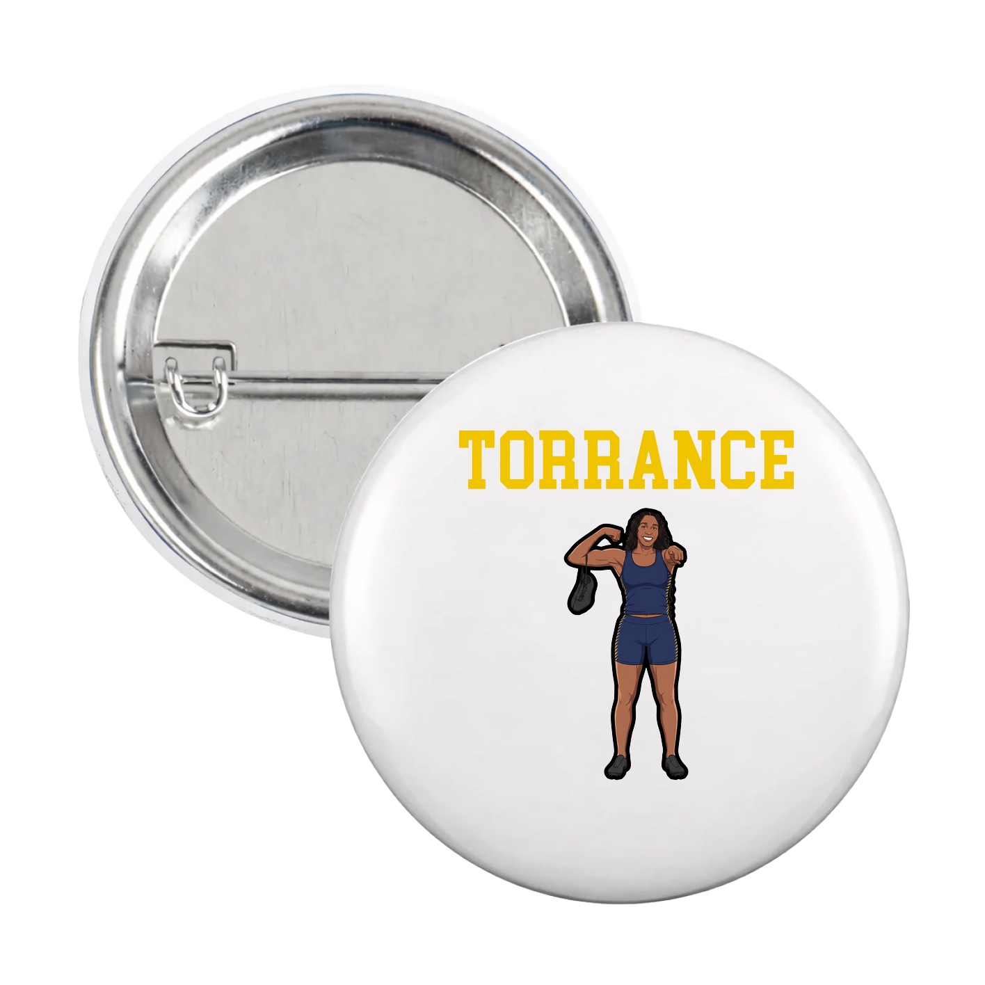 Game Day Button — Shirsey in White