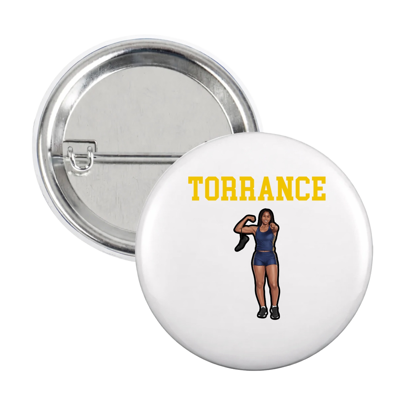 Game Day Button — Shirsey in White