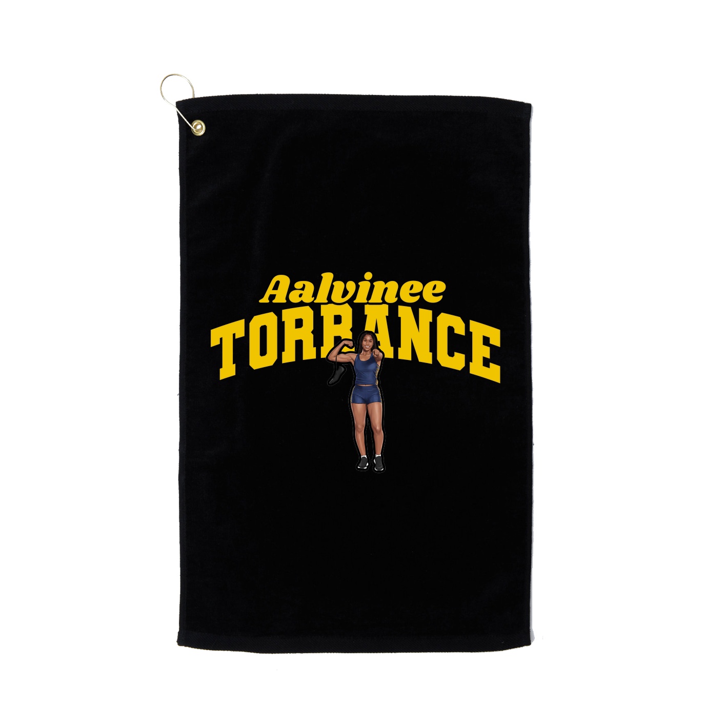 Golf Towel — Signature Arch in Black
