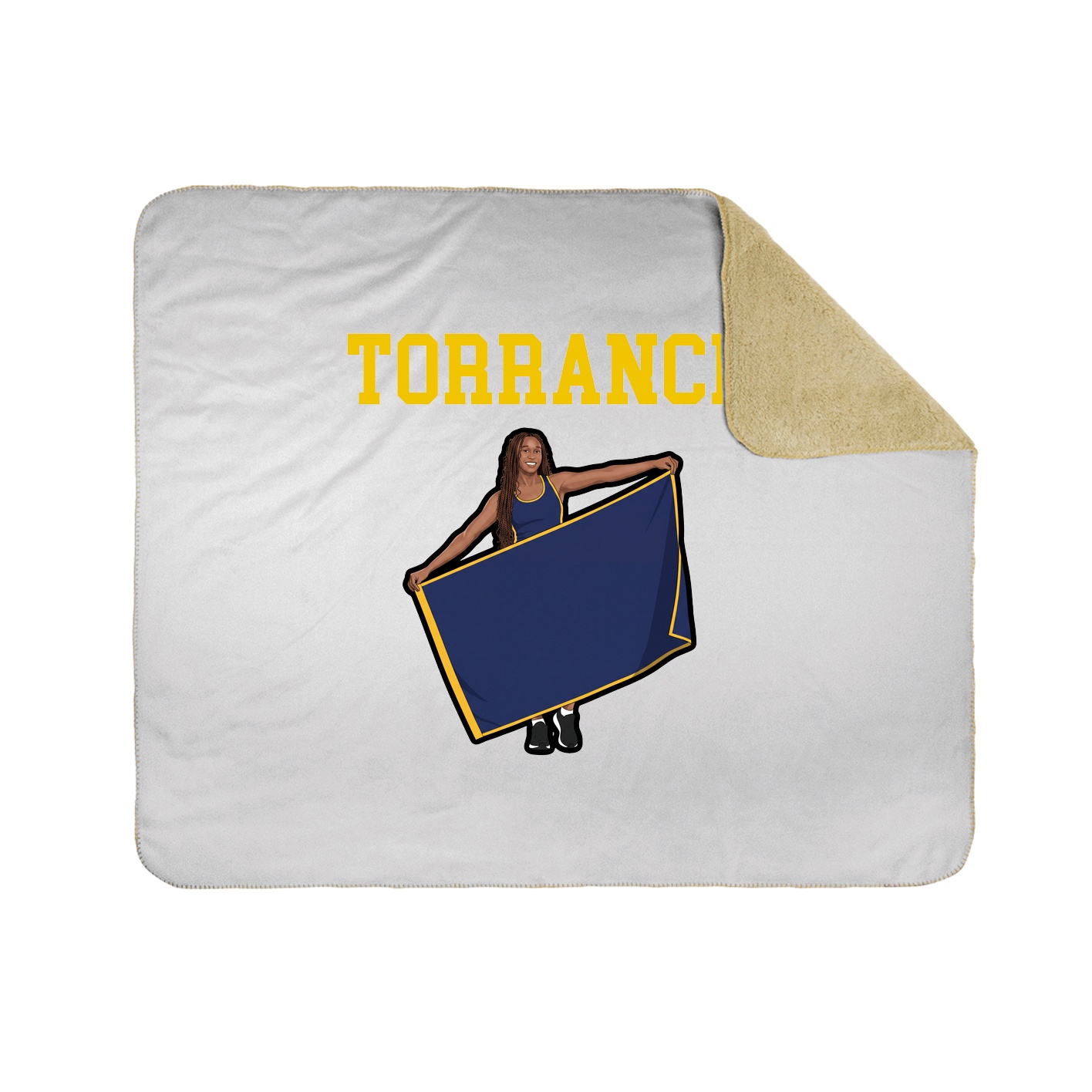 Throw Blanket — Shirsey in White
