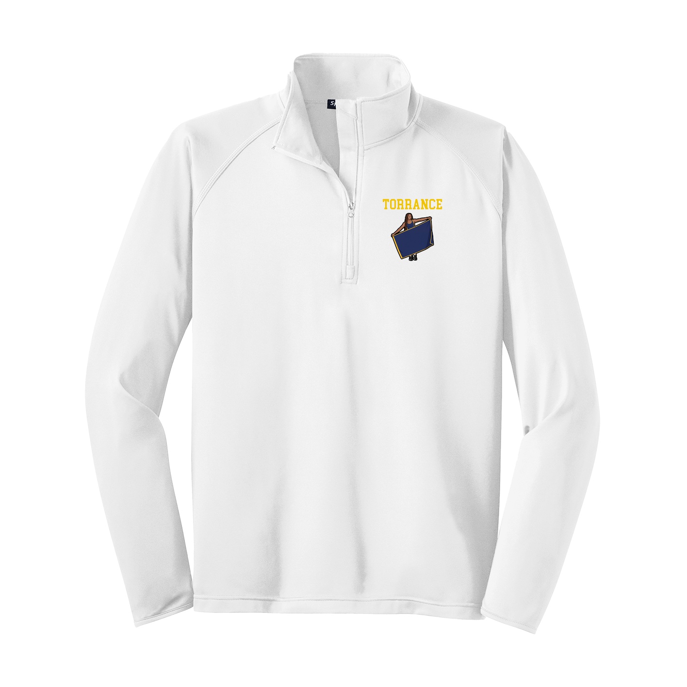Q-Zip Pullover — Shirsey in White
