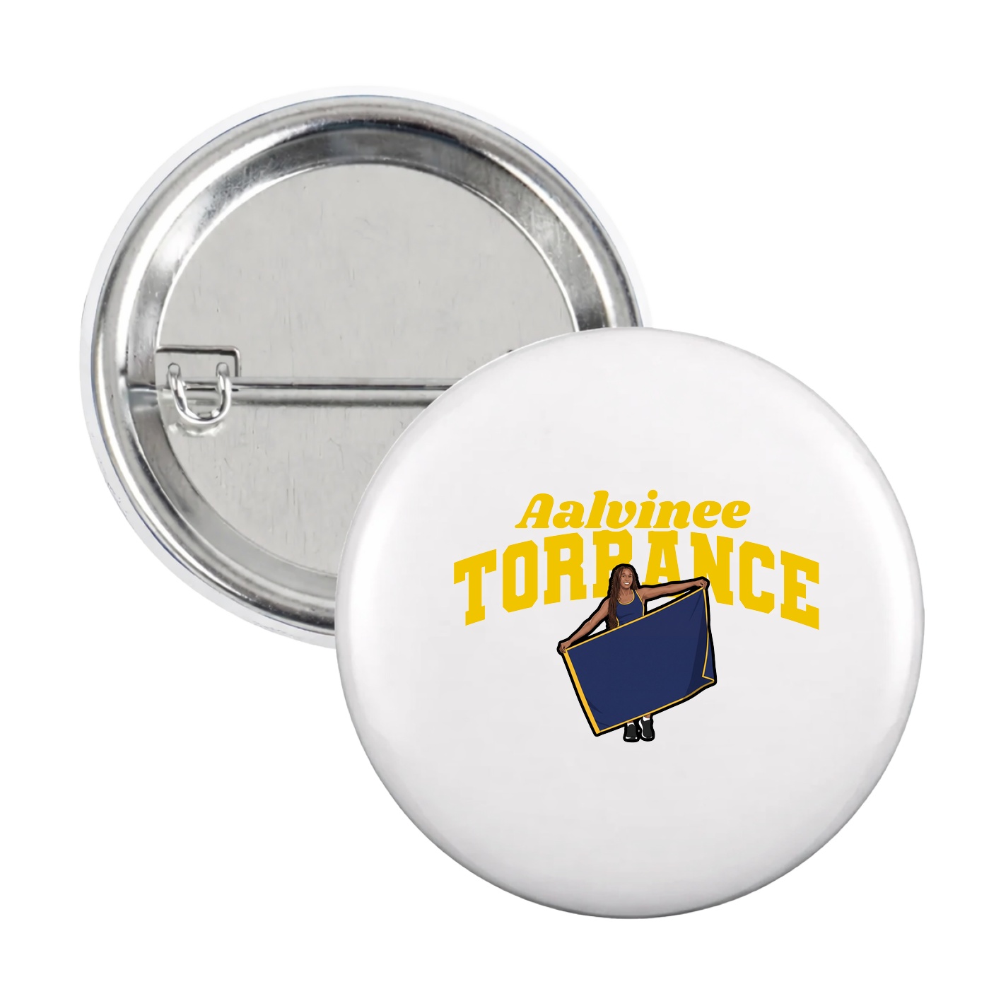 Game Day Button — Signature Arch in White