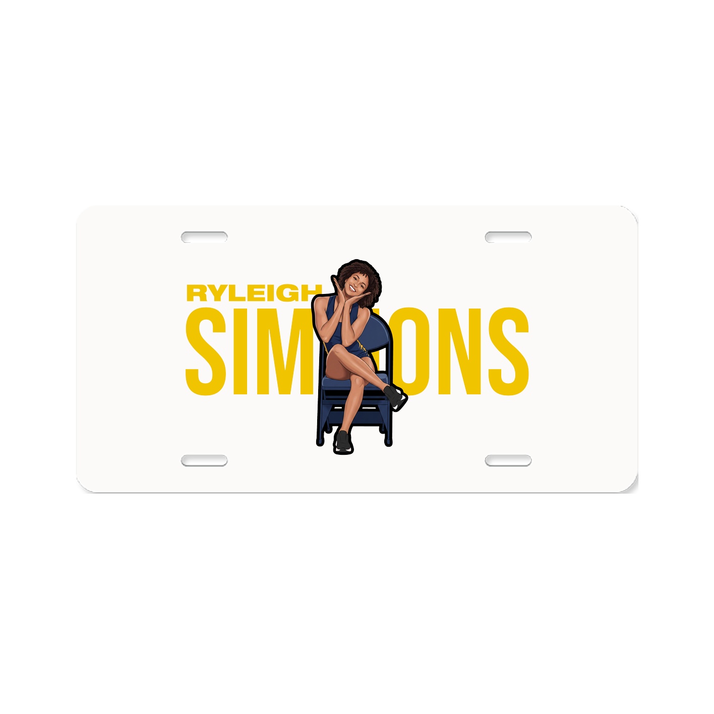 License Plate — Player Name in Classic