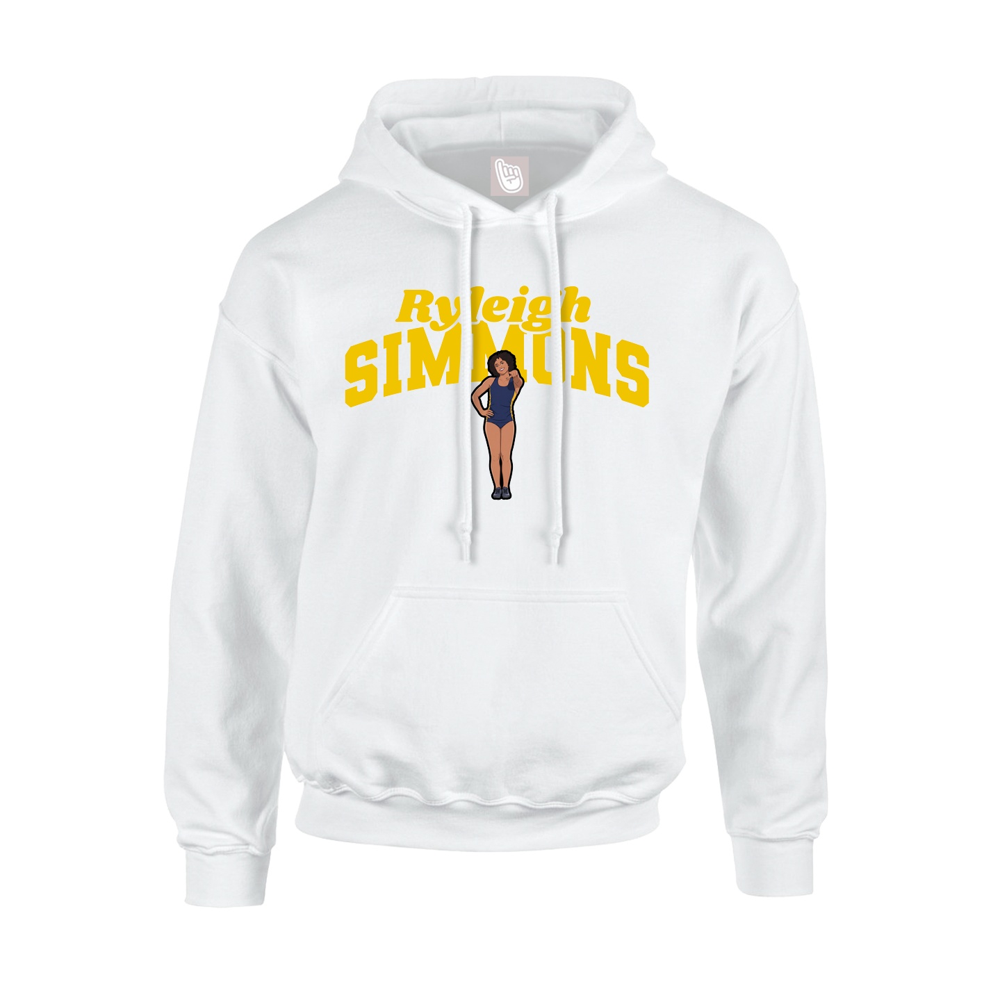 Hoodie — Signature Arch in White