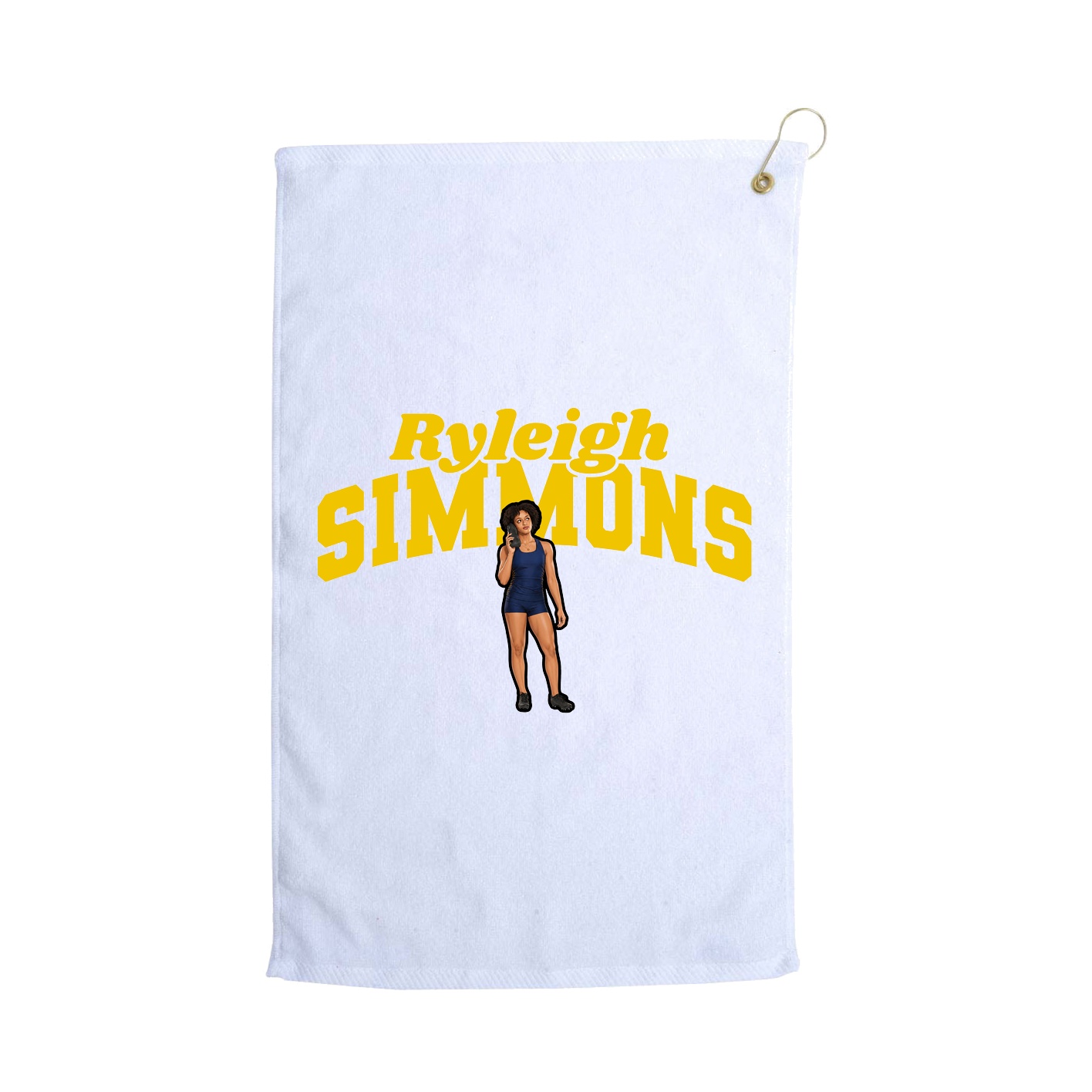 Golf Towel — Signature Arch in White